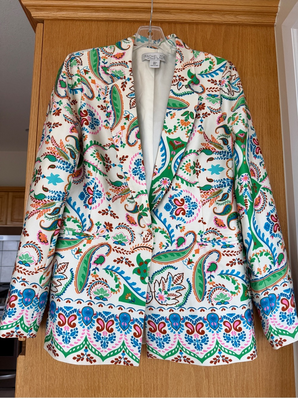 Rachael Zoe Vibrant Paisley jacket Blazer size Small